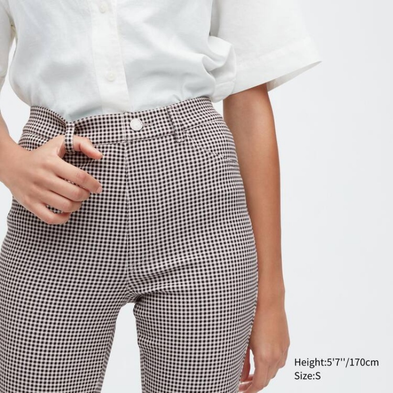 Dámské Legíny Uniqlo Ultra Stretch High Rise Cropped Černé | VJTUCRM-46