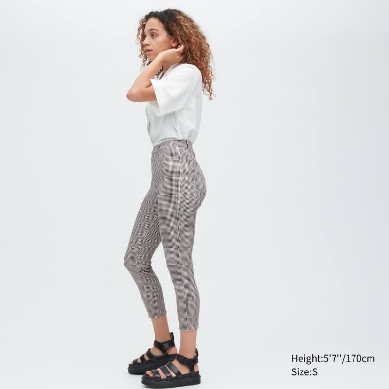 Dámské Legíny Uniqlo Ultra Stretch High Rise Cropped Černé | VJTUCRM-46