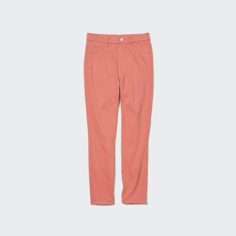 Dámské Legíny Uniqlo Ultra Stretch High Rise Cropped Růžové | KZFSLMD-01