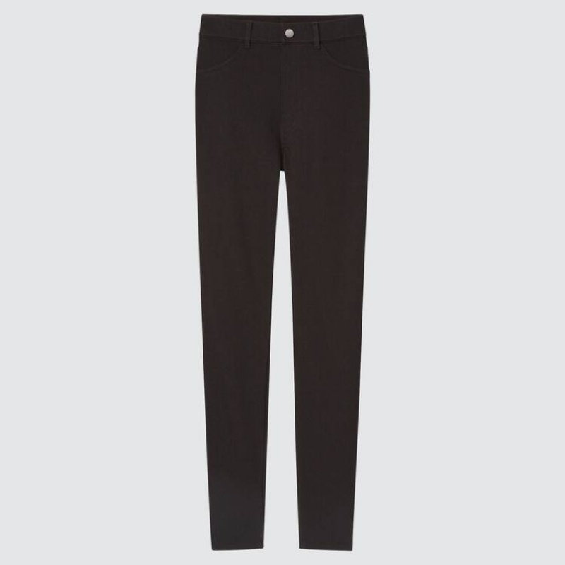 Dámské Legíny Uniqlo Ultra Stretch High Rise (Long) (2021 Season) Černé | ALWNRBF-09