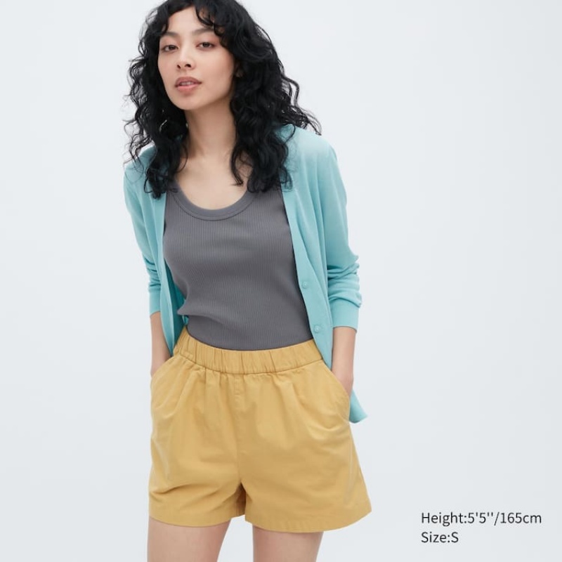 Dámské Loungewear Uniqlo Bavlněné Easy Žluté | JVGNFEW-04