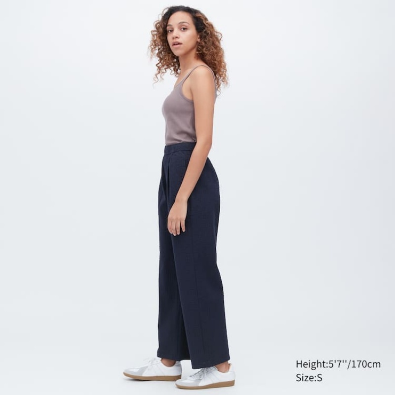 Dámské Loungewear Uniqlo Seersucker Easy Tmavě Šedé | EGQPJXK-91