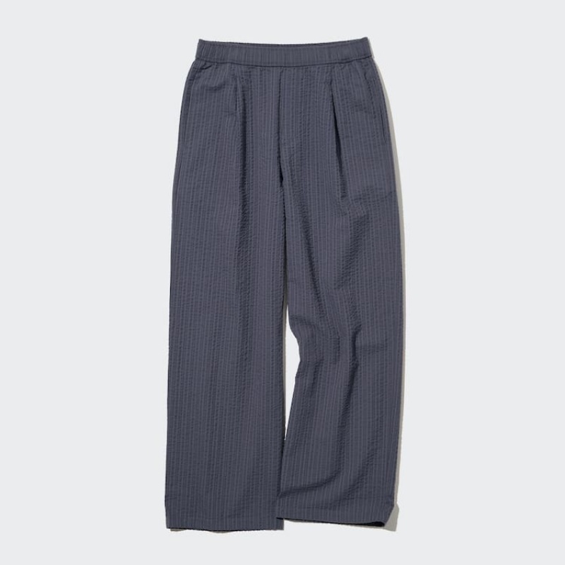 Dámské Loungewear Uniqlo Seersucker Easy Tmavě Šedé | EGQPJXK-91