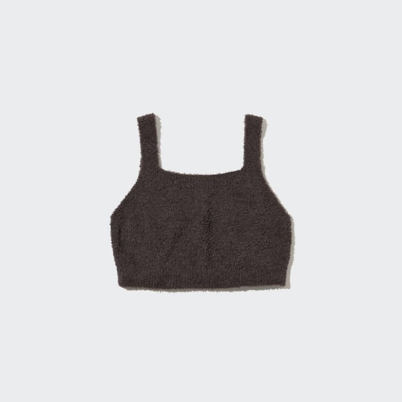 Dámské Loungewear Uniqlo Soft Fluffy Relaxed Fitlette Tmavě Hnědé | TSIZLED-75