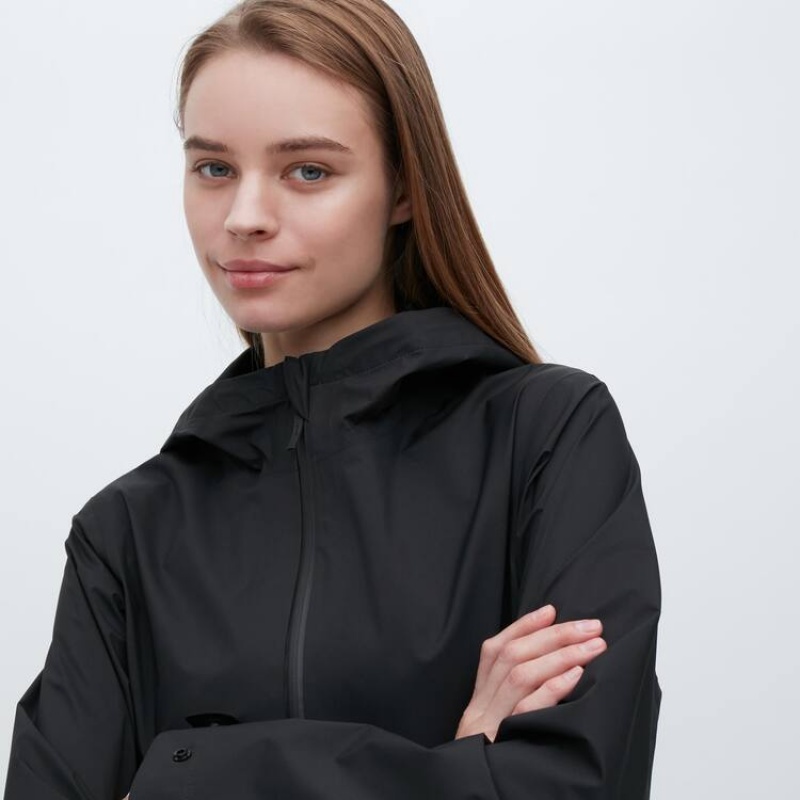 Dámské Parka Uniqlo Blocktech Černé | OEZNHCT-50