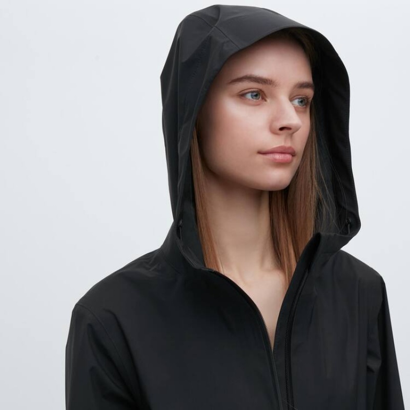 Dámské Parka Uniqlo Blocktech Černé | OEZNHCT-50