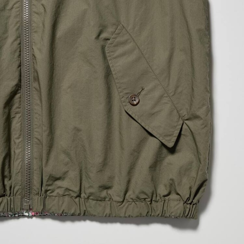 Dámské Parka Uniqlo Ines De La Fressange Reversible Olivy Zelené | TZGHSAK-34