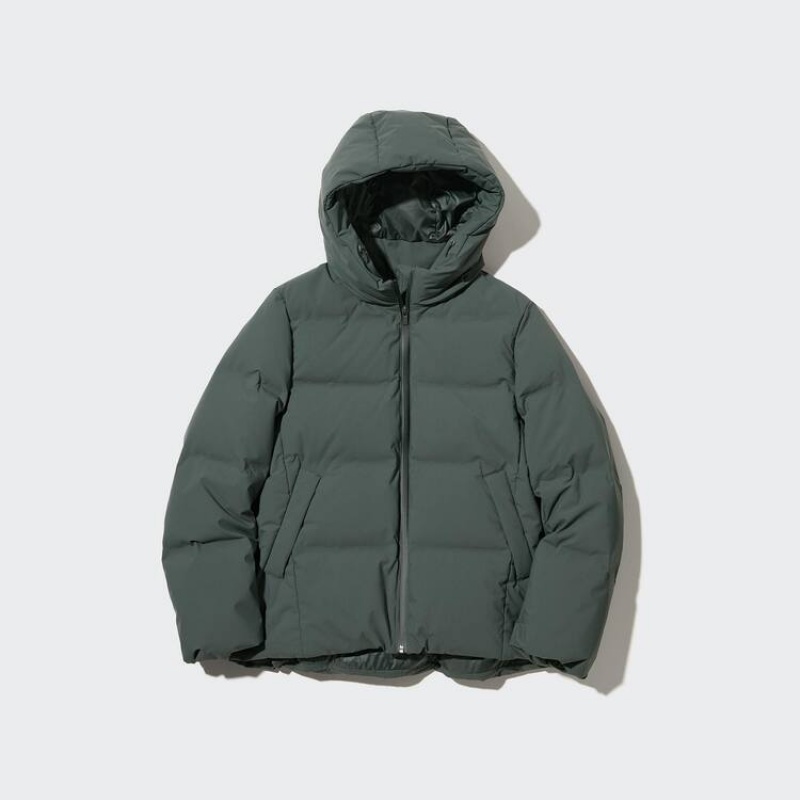 Dámské Parka Uniqlo Seamless Down Olivy Zelené | NXWDAZK-57