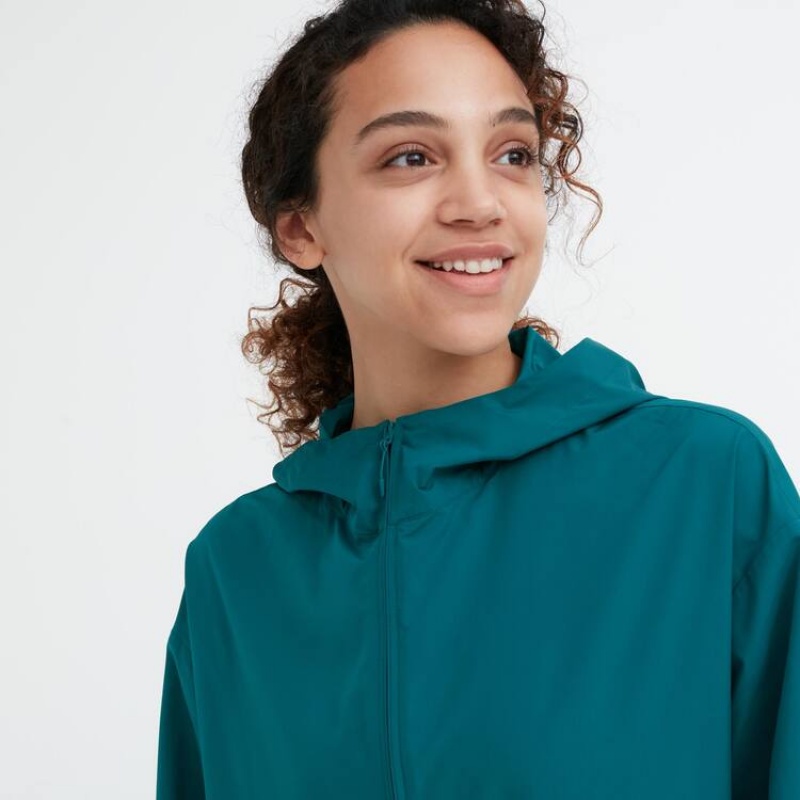 Dámské Parka Uniqlo Uv Protection Pocketable Blankyt | BZSYXAL-79