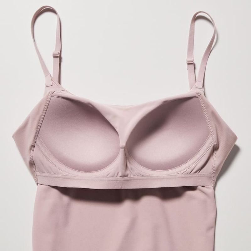 Dámské Podprsenky Uniqlo Airism Camisole Růžové | TJXAQVO-36