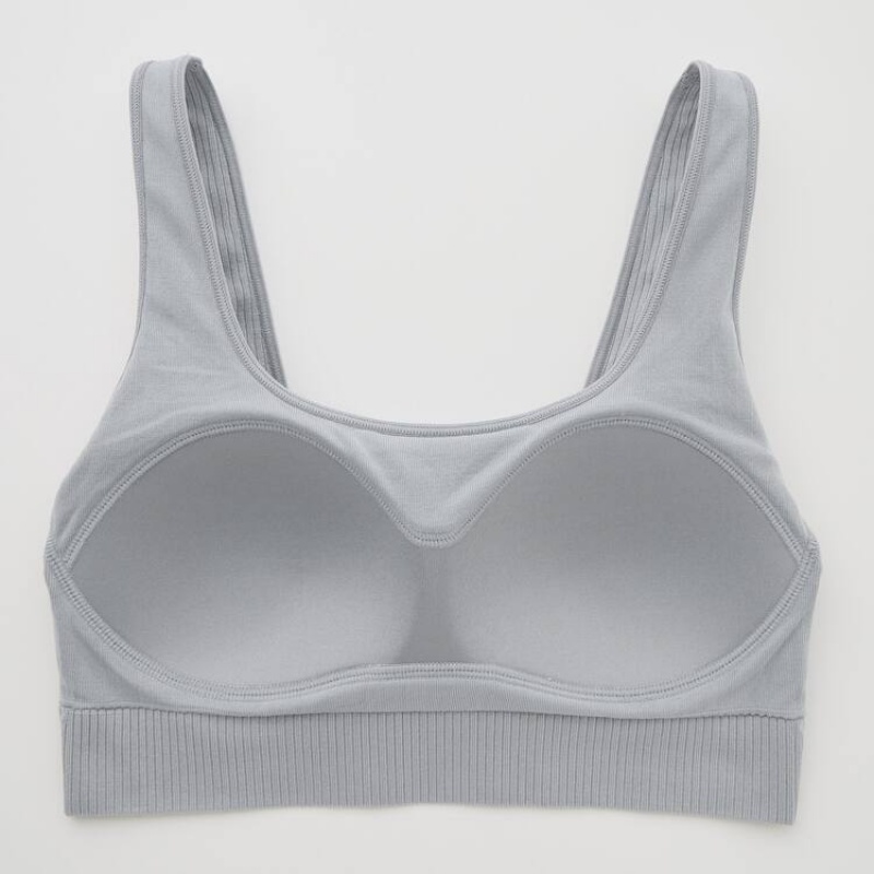 Dámské Podprsenky Uniqlo Mame Kurogouchi Relax Seamless Wireless Šedé | HKOLCTB-45