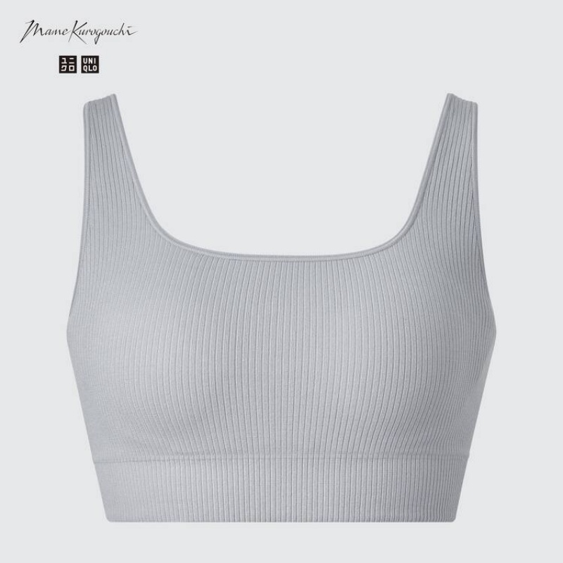 Dámské Podprsenky Uniqlo Mame Kurogouchi Relax Seamless Wireless Šedé | HKOLCTB-45