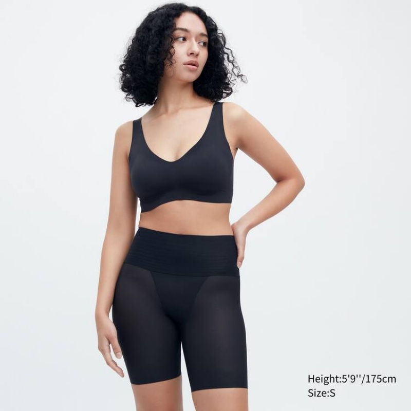 Dámské Spodní Prádlo Uniqlo Airism Body Silhouette Shaper Half Černé | TWVSCPR-81