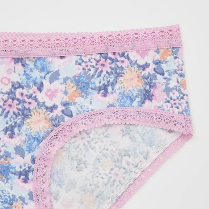 Dámské Spodní Prádlo Uniqlo Floral Hiphugger Růžové | BRPVWKM-75