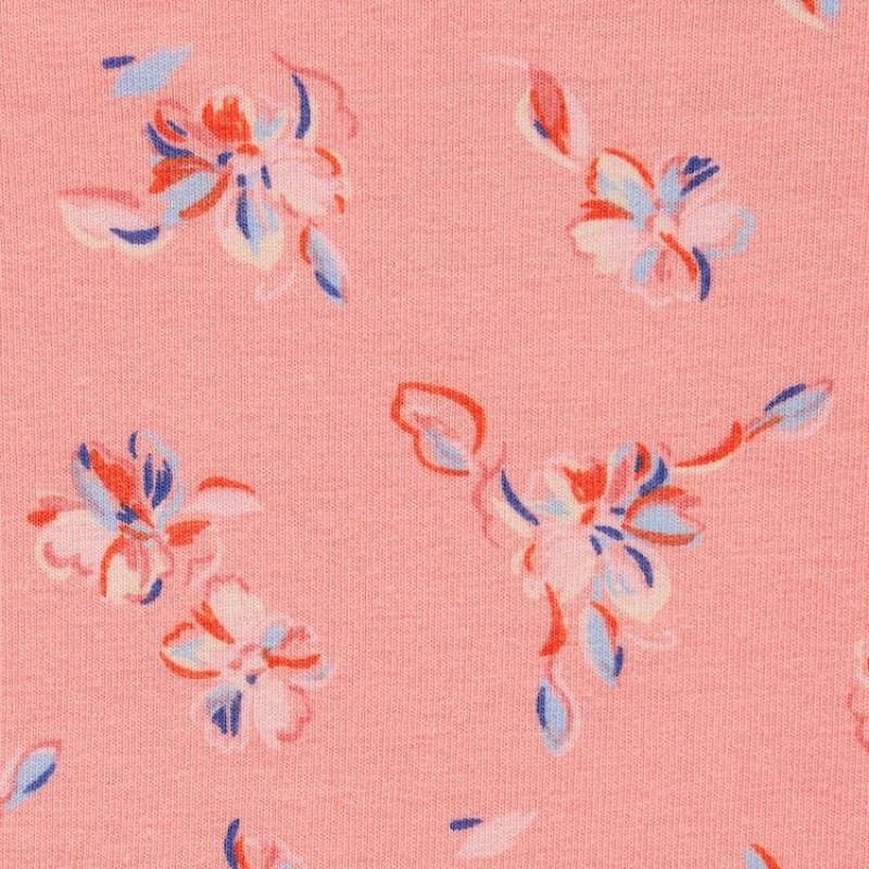 Dámské Spodní Prádlo Uniqlo Mid Rise Flower Print Světle Oranžové | MLPDSVA-57