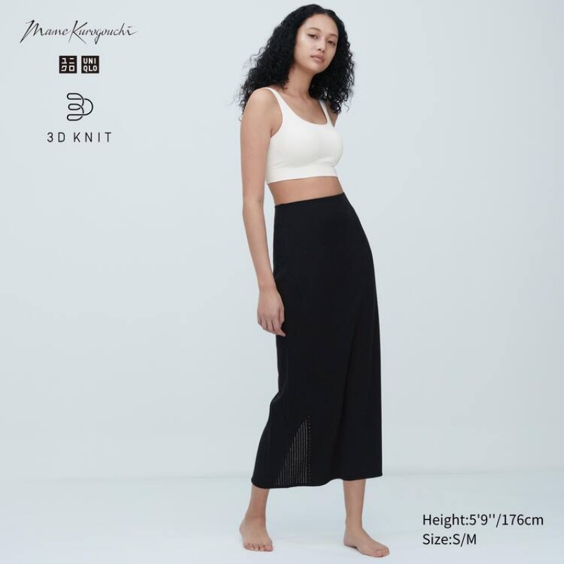 Dámské Sukně Uniqlo Mame Kurogouchi 3d Knit Seamless Černé | YZMJBNA-93