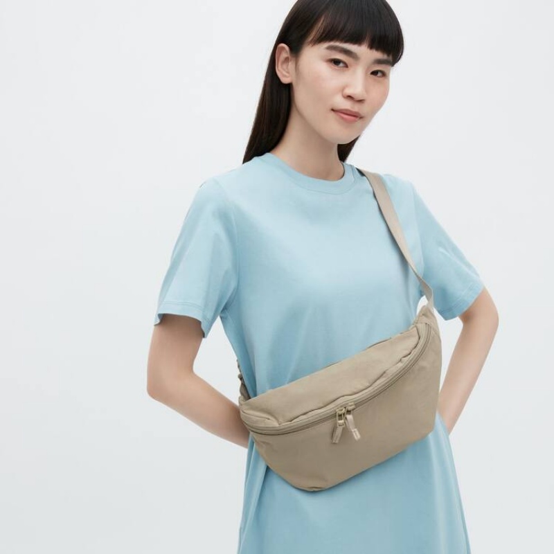 Dámské Tašky Uniqlo Nylon Crossbody Béžový | NDSJRQE-62