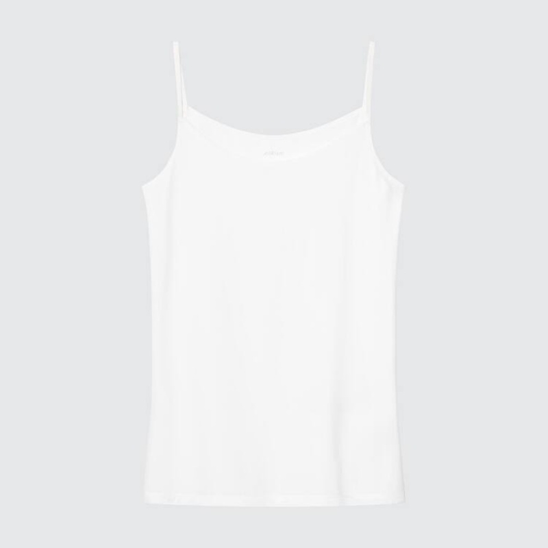 Dámské Topy Uniqlo Airism Camisole Bílé | OFNCQJY-41