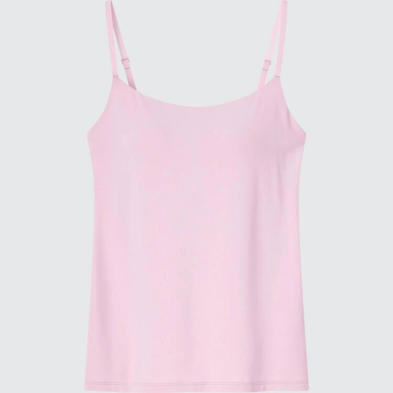 Dámské Topy Uniqlo Airism Camisole Růžové | MQOXDCH-70