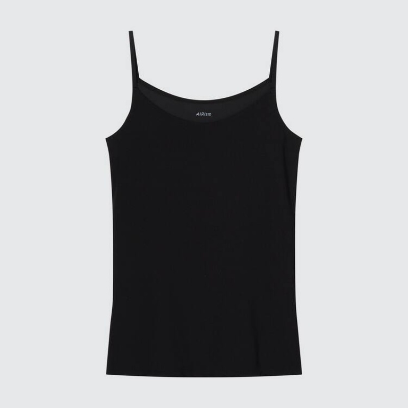 Dámské Topy Uniqlo Airism Camisole Černé | HOWPVXN-48