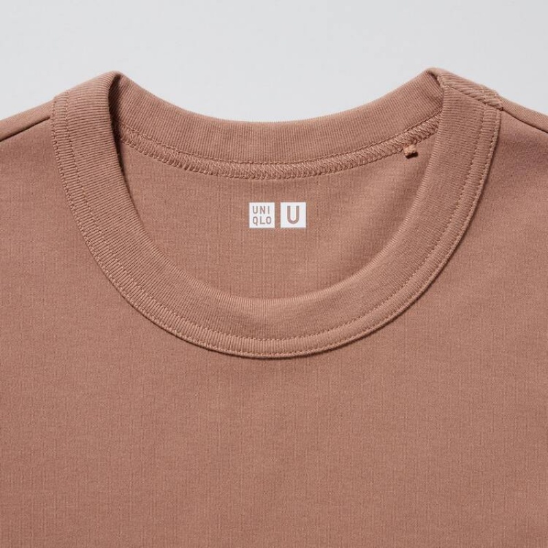 Dámské Tričko Uniqlo U Crew Neck Růžové | SWPFNTD-69