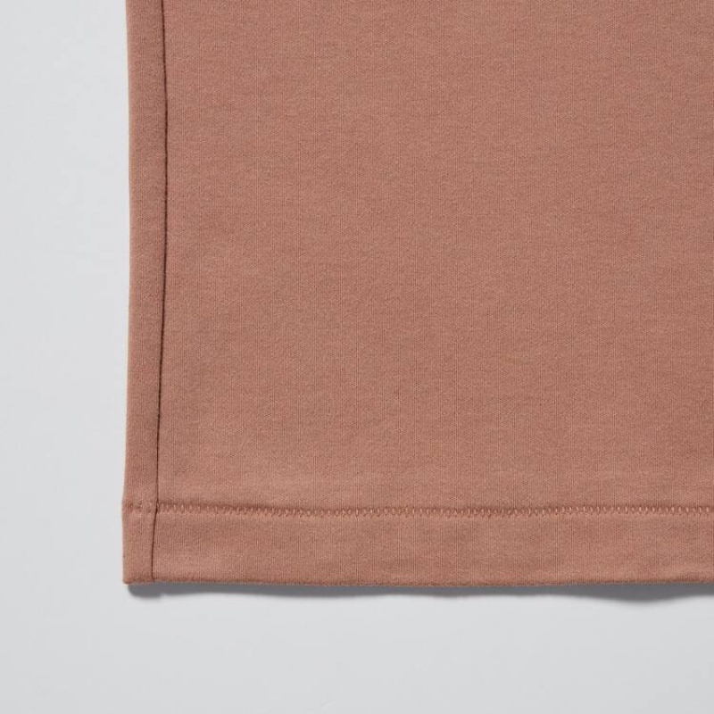 Dámské Tričko Uniqlo U Crew Neck Růžové | SWPFNTD-69