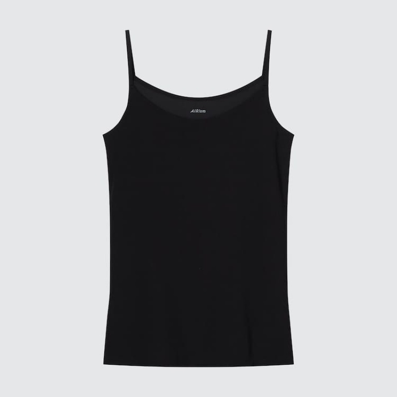 Dámské Vesta Uniqlo Airism Camisole Černé | VAYTNIG-27