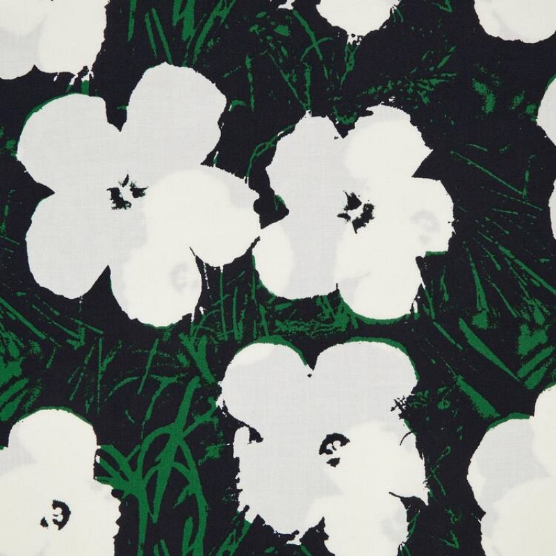 Dámské Šaty Uniqlo Andy Warhol Flowers Sbírka Ut Gathered Camisole Tmavě Zelene | ECSXRQN-47