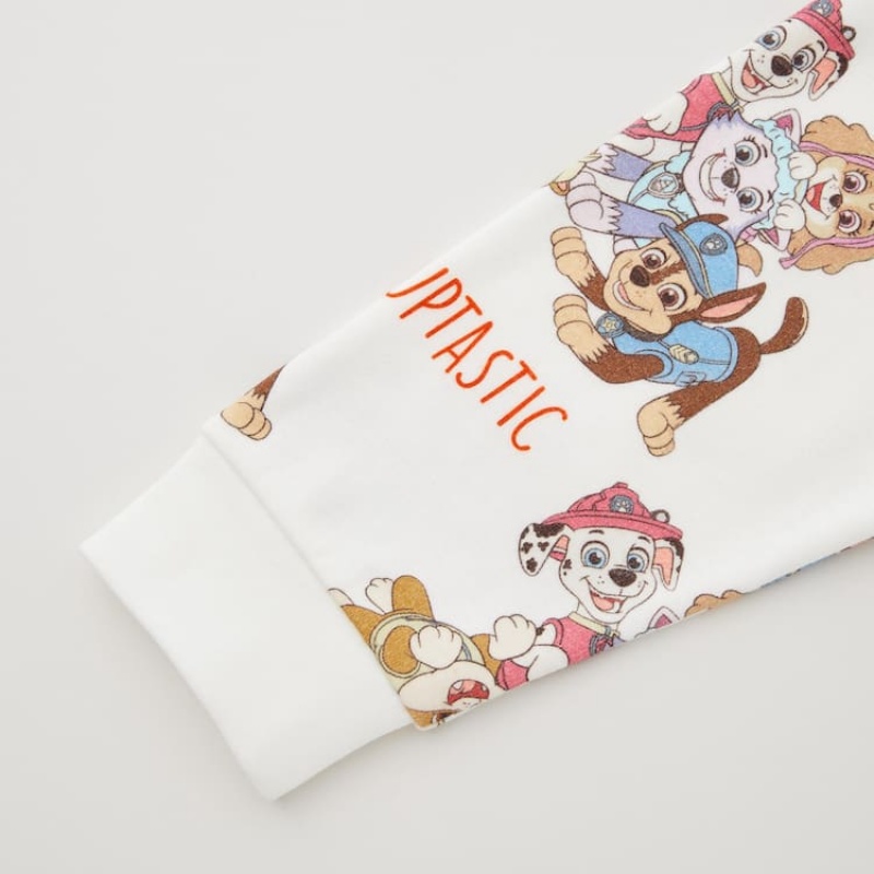 Dítě Loungewear Uniqlo Paw Patrol Ut Bílé Oranžové | FXVHTPI-69