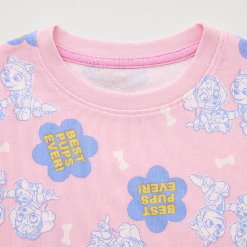 Dítě Loungewear Uniqlo Paw Patrol Ut Růžové | RICHXPG-32