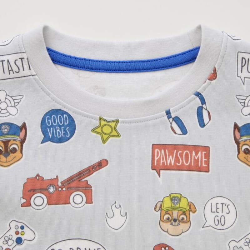 Dítě Loungewear Uniqlo Paw Patrol Ut Šedé Blankyt | BSTCLRX-68