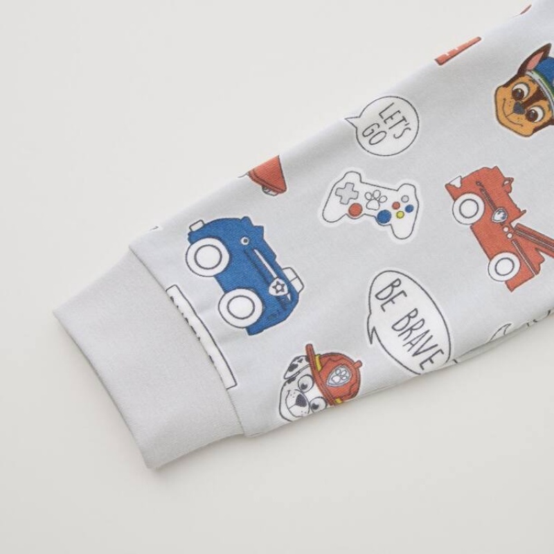 Dítě Loungewear Uniqlo Paw Patrol Ut Šedé Blankyt | BSTCLRX-68