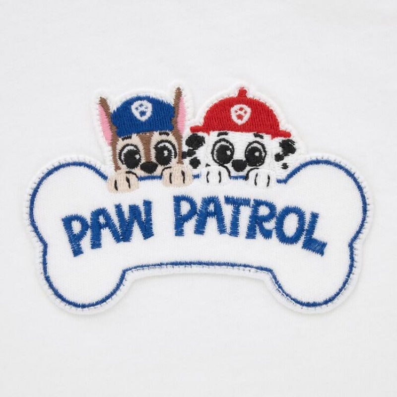 Dítě Tričko Uniqlo Paw Patrol Ut Grafická Bílé | BHVJOQT-91