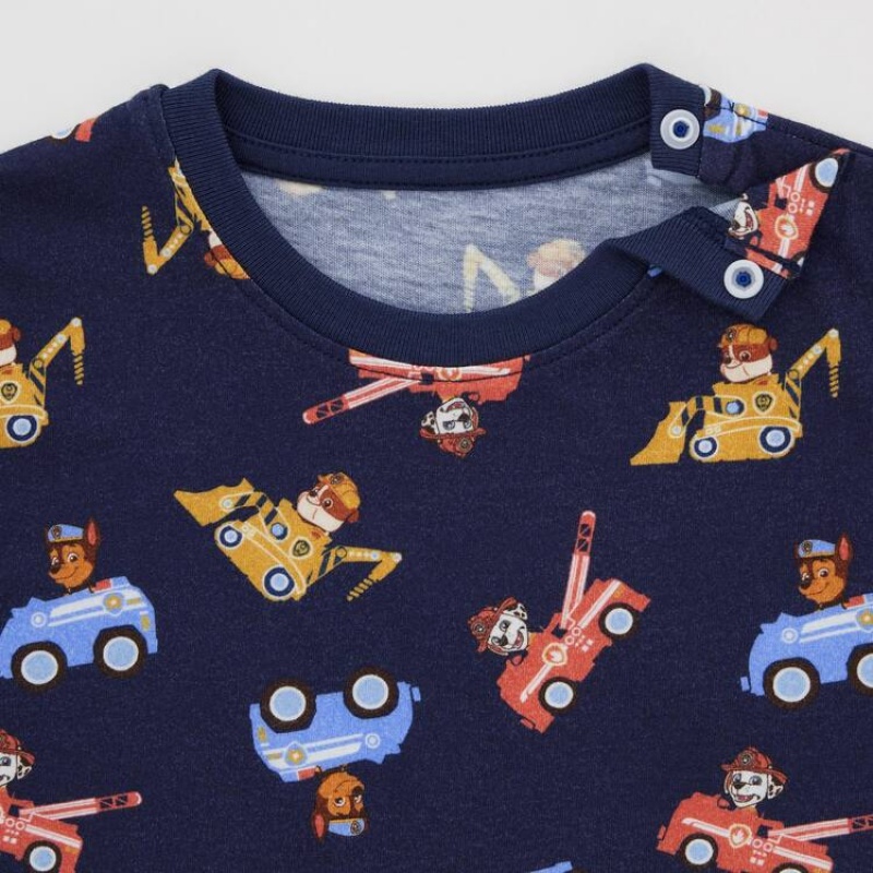 Dítě Tričko Uniqlo Paw Patrol Ut Grafická Blankyt | HLAYIQR-42