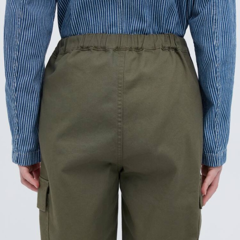 Dětské Kalhoty Jogger Uniqlo Cargo Jogger Olivy Zelené | QVSGROC-06