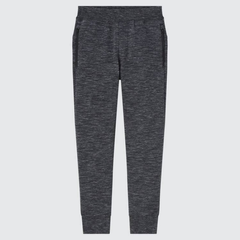 Dětské Kalhoty Jogger Uniqlo Ultra Stretch Dry Tmavě Šedé | BUISELZ-46