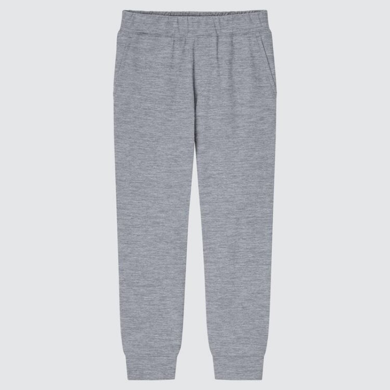 Dětské Kalhoty Jogger Uniqlo Ultra Stretch Active Šedé | LDTYBOJ-48