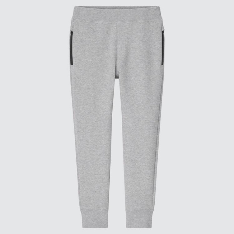 Dětské Kalhoty Jogger Uniqlo Ultra Stretch Dry Šedé | QTADHPB-06