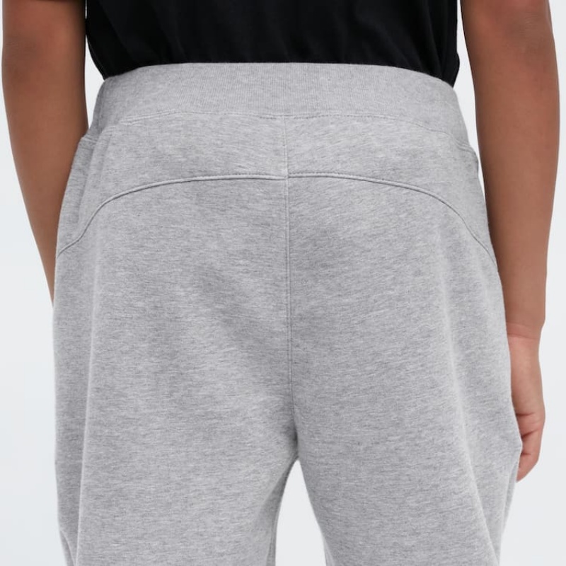 Dětské Kalhoty Jogger Uniqlo Ultra Stretch Dry Šedé | YUZDOLT-40