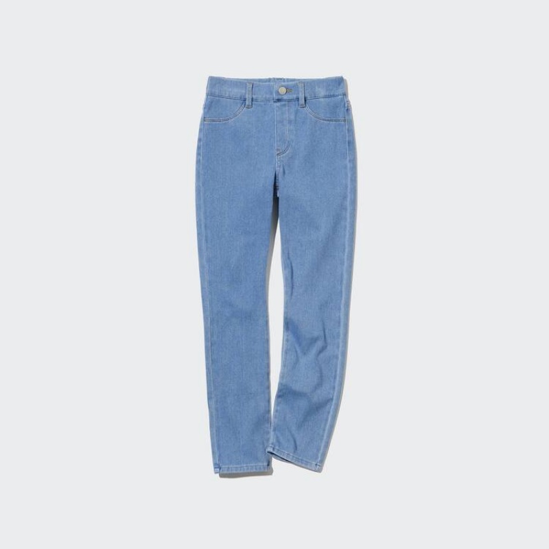 Dětské Kalhoty Jogger Uniqlo Ultra Stretch Denim (With Back Pockets) Blankyt | HVRPLWQ-38