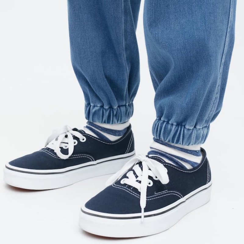 Dětské Kalhoty Jogger Uniqlo Ultra Stretch Denim Blankyt | HBNSUVR-72