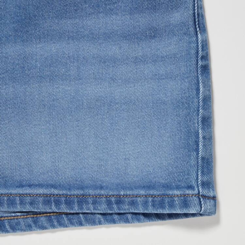 Dětské Kraťasy Uniqlo Denim Blankyt | FRXGTUS-25