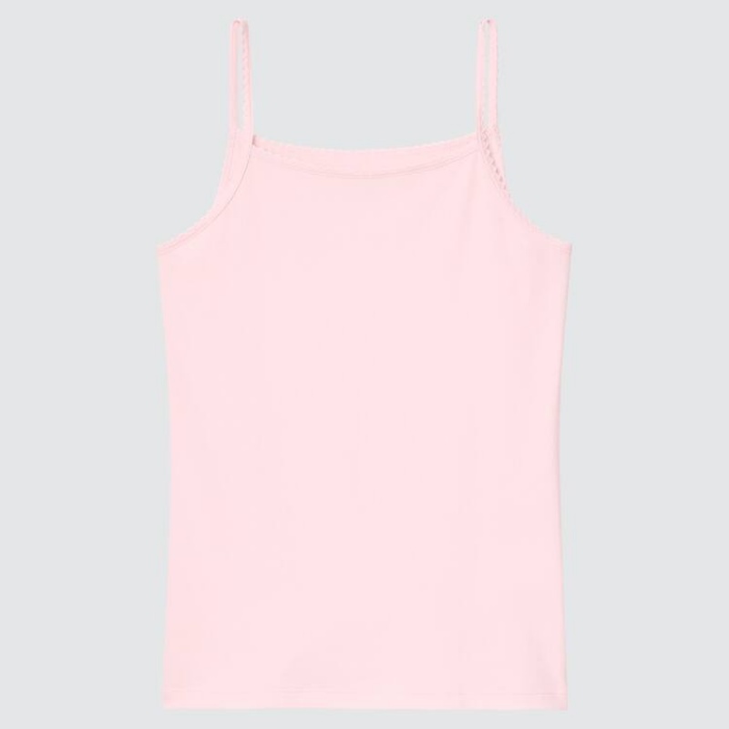 Dětské Topy Uniqlo Airism Bavlněné Blend Camisole Růžové | WRKTAPU-92