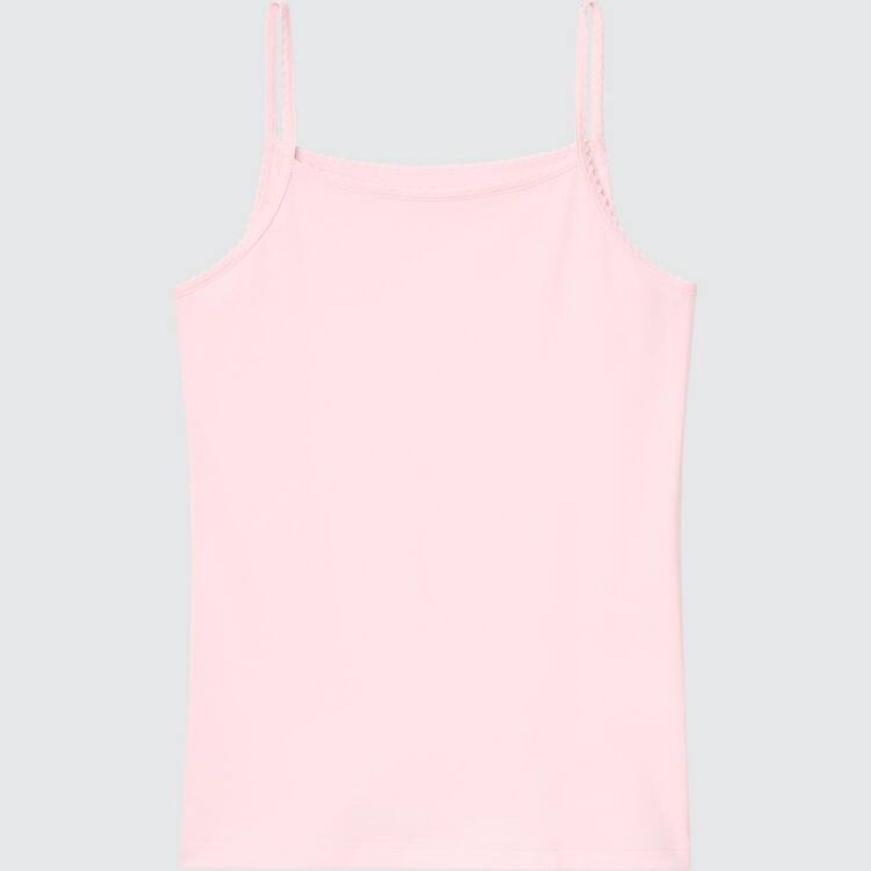 Dětské Topy Uniqlo Airism Bavlněné Blend Camisole Růžové | WRKTAPU-92