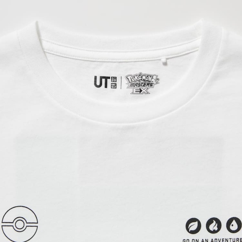 Dětské Tričko Uniqlo Pokemon Ut Grafická Bílé | ZJQGFYL-68