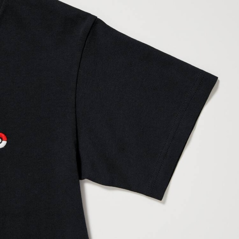 Dětské Tričko Uniqlo Pokemon Ut Grafická Černé | CUFVRLW-79