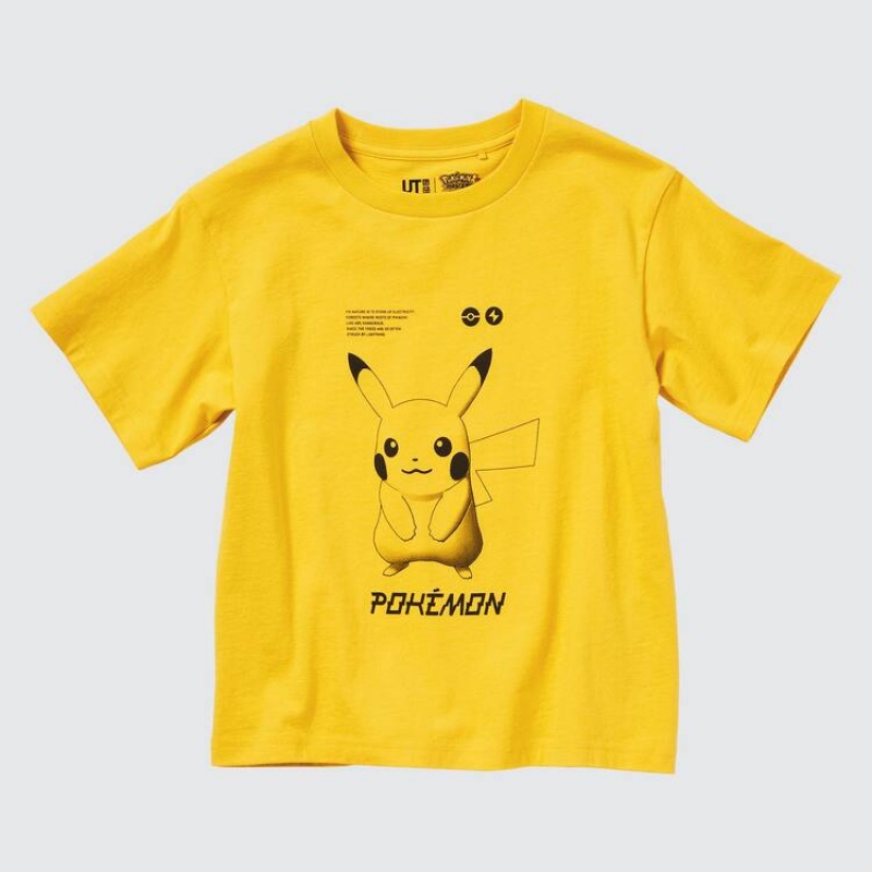 Dětské Tričko Uniqlo Pokemon Ut Grafická Žluté | WITHCRM-37