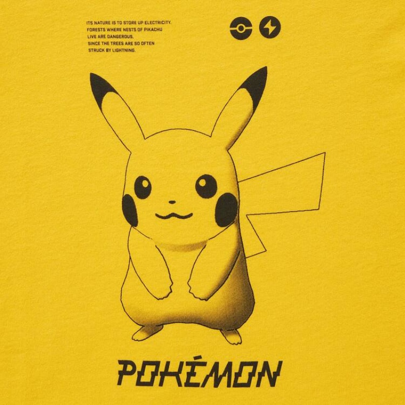 Dětské Tričko Uniqlo Pokemon Ut Grafická Žluté | WITHCRM-37