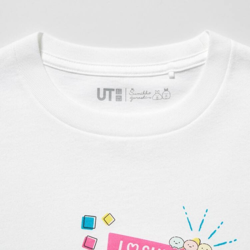 Dětské Tričko Uniqlo Sumikkogurashi Ut Grafická Bílé | XVSDGHY-62