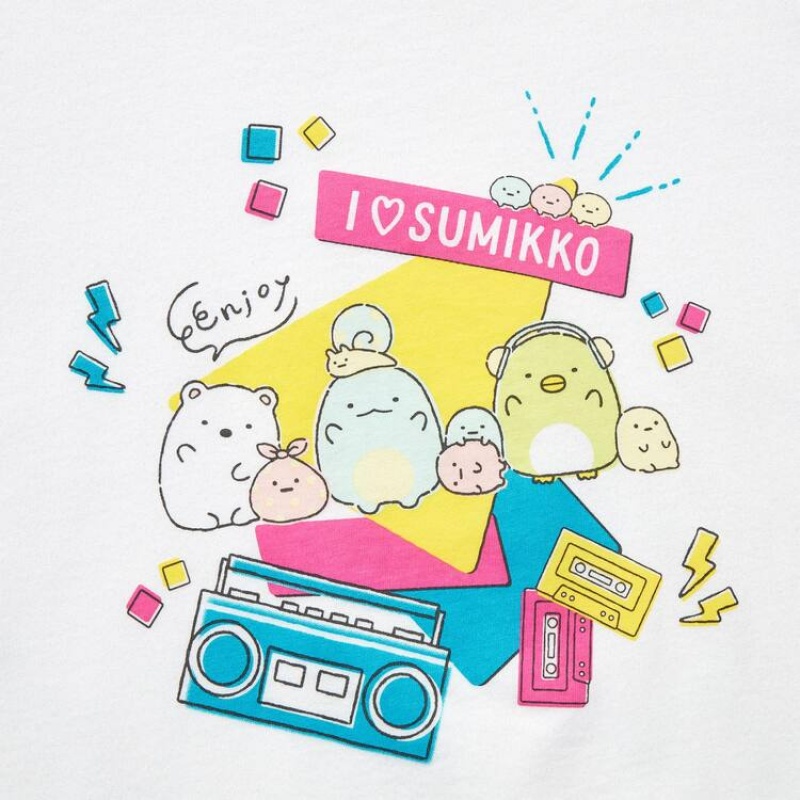 Dětské Tričko Uniqlo Sumikkogurashi Ut Grafická Bílé | XVSDGHY-62